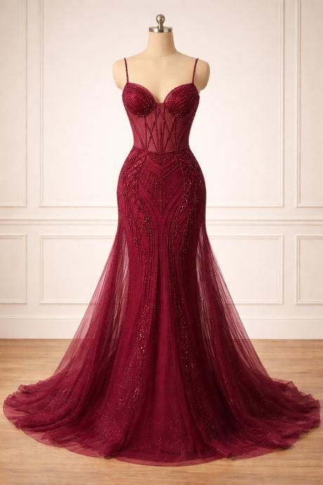 luulla evening dresses Champagne Tulle Long Prom A Line Evening Dress