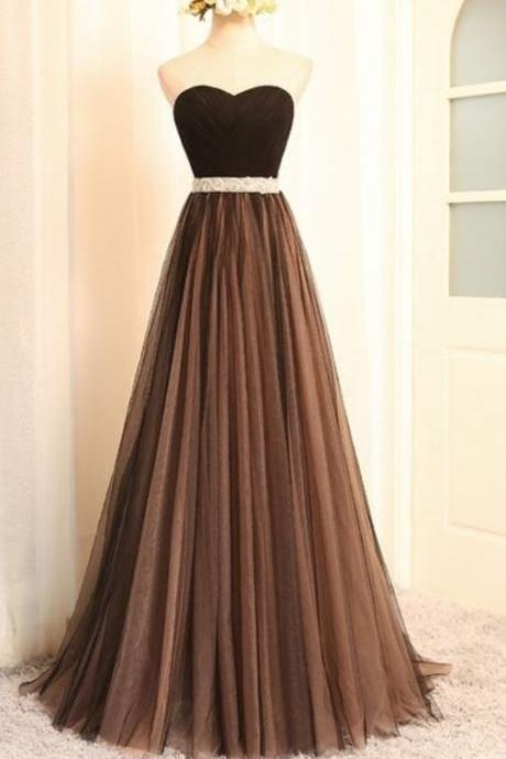 Floor Length Dress Evening Party , Stylish Women's Wedding Gown, A Line Tulle, Formal Evening Gowns Dresses,elegant Lace Party
