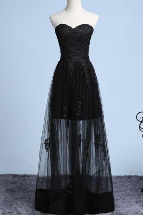 The sexy black lace prom gowns ,long wedding dress, youth eight series PROM party ,evening gown in a graduation gown