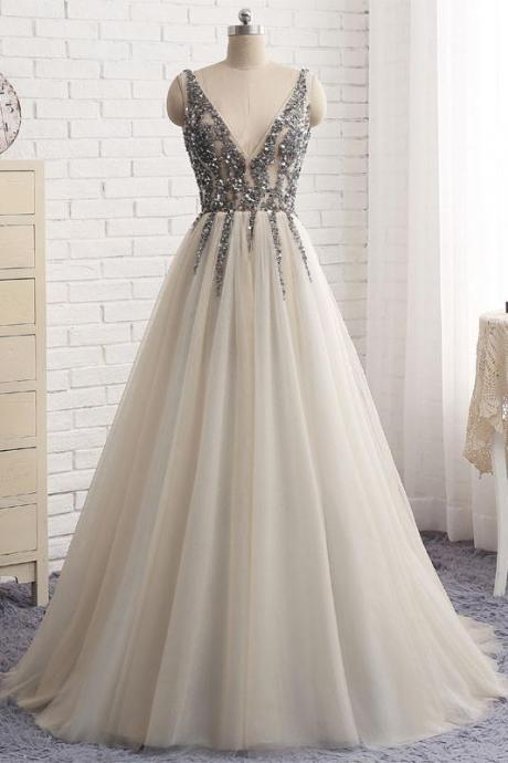 Stardust Tulle A-line Gown