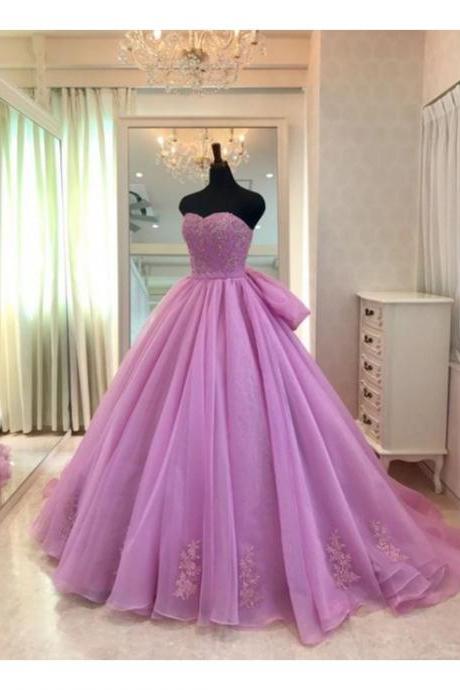 Sweetheart Neck Evening Dress Tulle Formal Prom Gown, Long Evening Dress With Ball Gowns