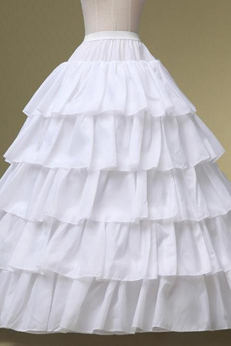 4 Steel Ring 5 Layers, Increase Skirt, Wedding Dress Bouffant Skirt, Performance Dress Petticoat, Support Skirt, Factory Direct