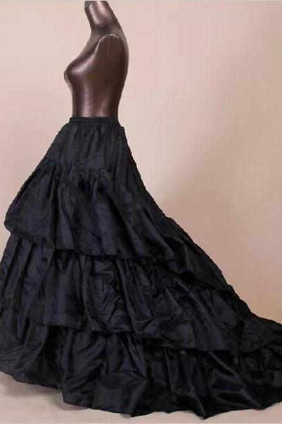 Sell hot, black cloth tuo tail big Peng skirt support marriage, yarn dress accessories, wholesale