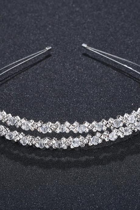 Luxury Diamond Bridal Wedding Accessories Tiara, Crown Wedding Headband, Hair Accessories Tiara