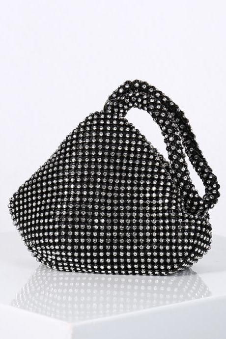 Fashion Dinner Bag, Diamond Inlaid Handmade Bag, Mine Handbag, Handbag for Women