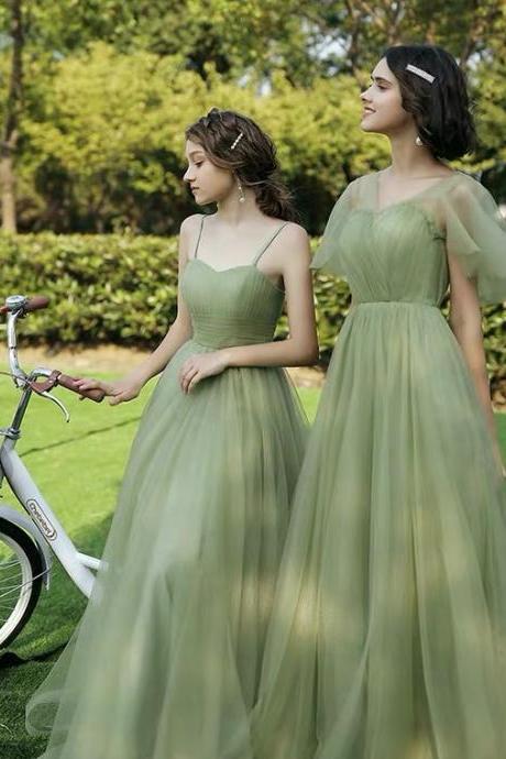 Romantic Bridesmaid Dresses,green prom dress,fairy dress,custom made