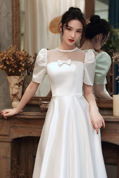 Long Sleeve Wedding Dress,high Neck Bridal Dress,elegant,custom Made