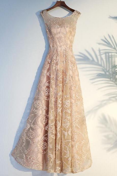 Gold Evening Dress, Fashion, Sleeveless Dress, Custom Made