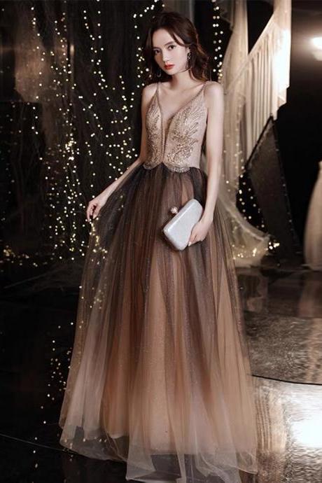 Princess bouffant dress, light luxury, high quality, atmospheric halter dress,Custom Made