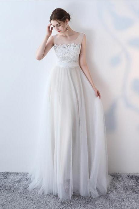 White Party Evening Dress, Elegant Lace Dress,custom Made