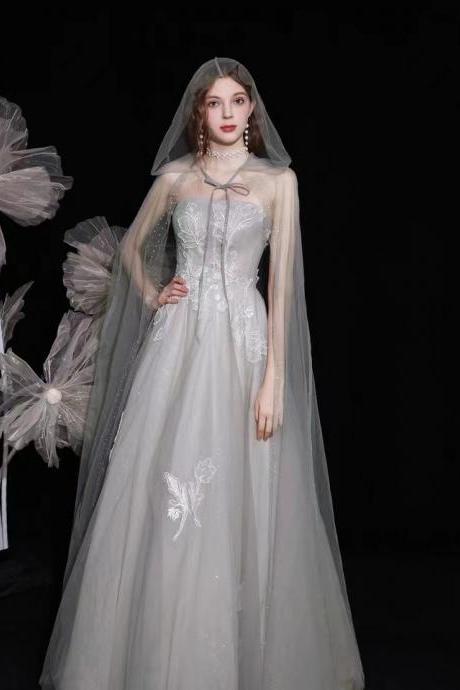 Strapless bridesmaid dresses, light luxury socialite prom gowns,Custom Made