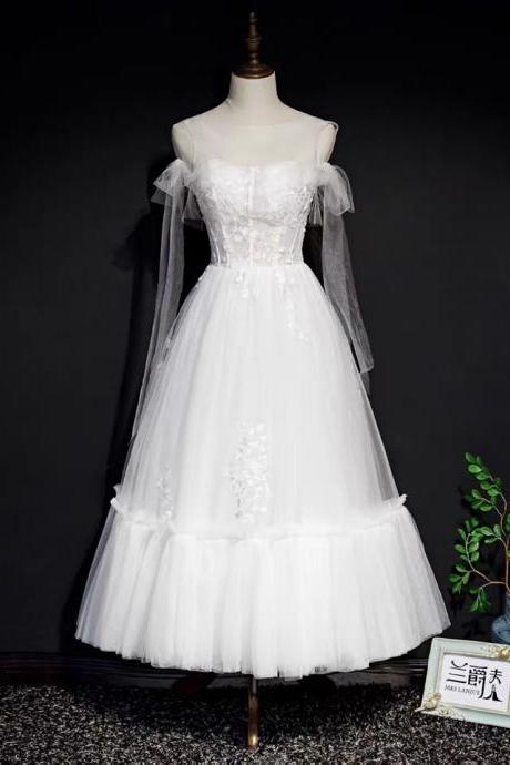 White Evening Dress, Super Fairy Dream Light Wedding Dress,custom Made