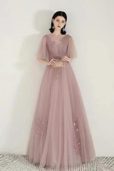 Fairy Pink Prom Dress, High Quality Formal Dress,custom Made