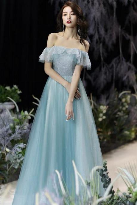 Dream Evening Dress, Noble Elegant Prom Dress, Temperament Off Shoulder Party Dress,custom Made