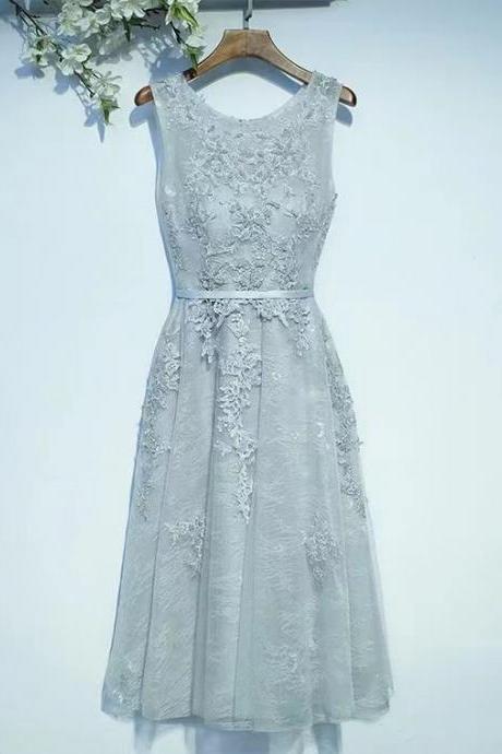 stylish bridesmaid dress, light blue party dress,homecoming dress,custom made