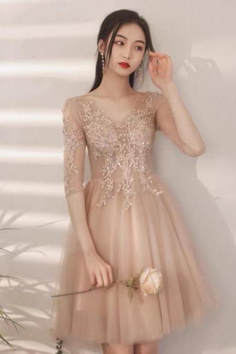 Fairy birthday dresses, pink bridesmaid dresses, lgraduation dresses,custom made