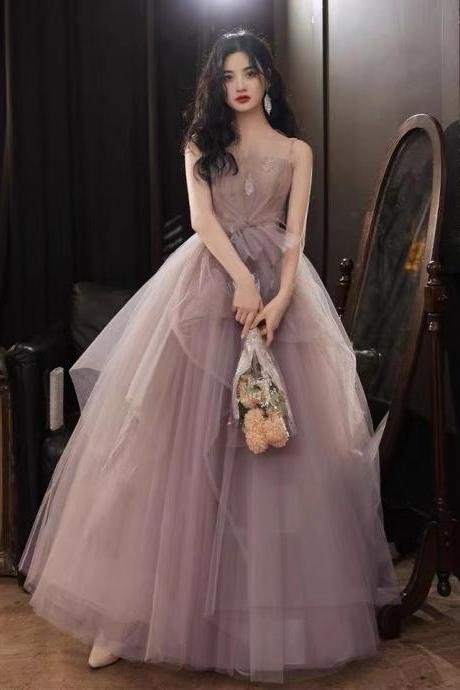 Evening Dress, Spaghetti Strap Prom Dress, Fairy Wedding Dress,custom Made