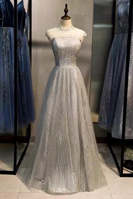 Sequin Evening Dresses, Long Birthday Party Dresses, Fairy Bridesmaid Dresses,custom Made