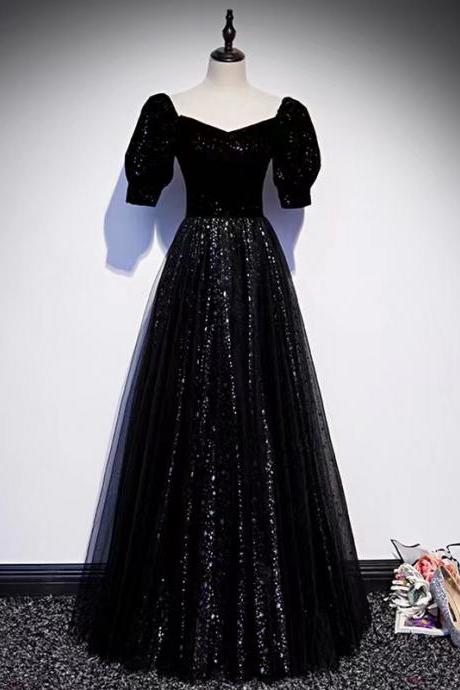 Starry Prom Dress, Elegant Formal Dress, Class, Sequin Evening Dress,custom Made