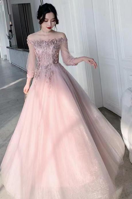 Pink bridesmaid dress, new, fairy dress, Sweet 16, long birthday dress, custom made