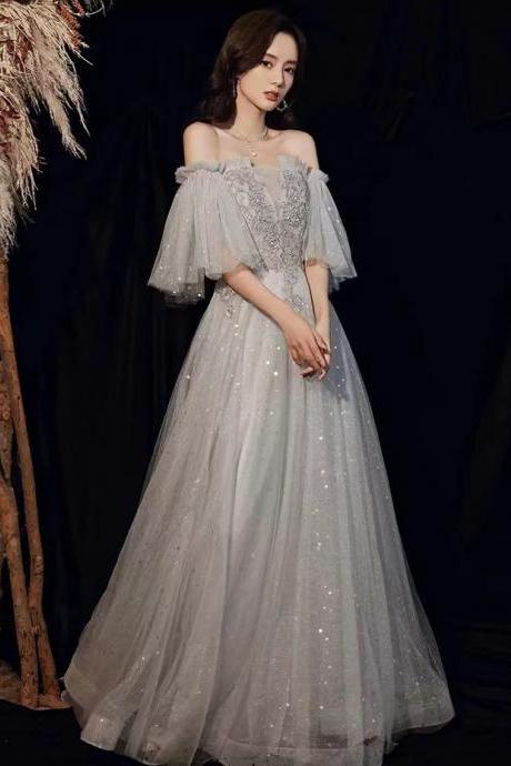 Fairy Prom Dress, Shiny Dream Party Dress, Custom Made