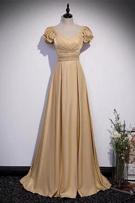 Temperament Party Dress, Light Luxury Prom Dress,v-neck Prom Dress,custom Made