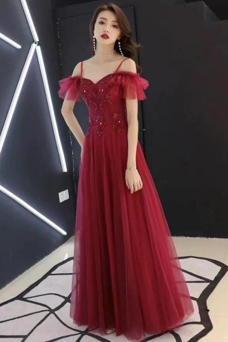 Sexy Prom Dress,red Party Dress, Spaghetti Strap Prom Dress,,custom Made