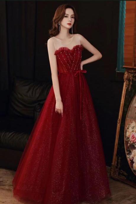 Elegant Prom Dress,red Dress,formal Party Dress,custom Made