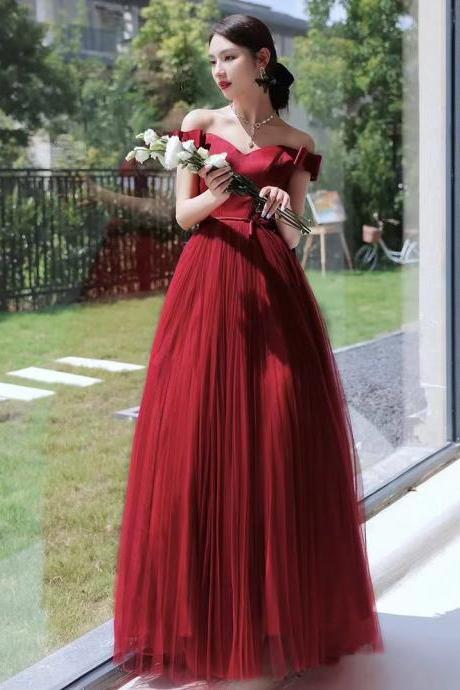 Red Prom Dress,off Shoulder Party Dress,custom Made,custom Made
