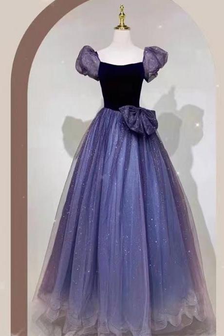 Dark Purple Prom Dress,cute Party Dress,sweet Birthday Dress,custom Made