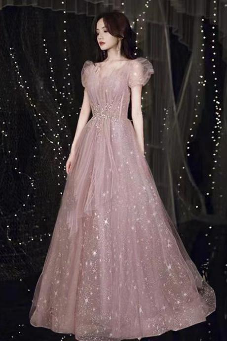 Pink Socialite Prom Dress, Sweet Birthday Dress,custom Made