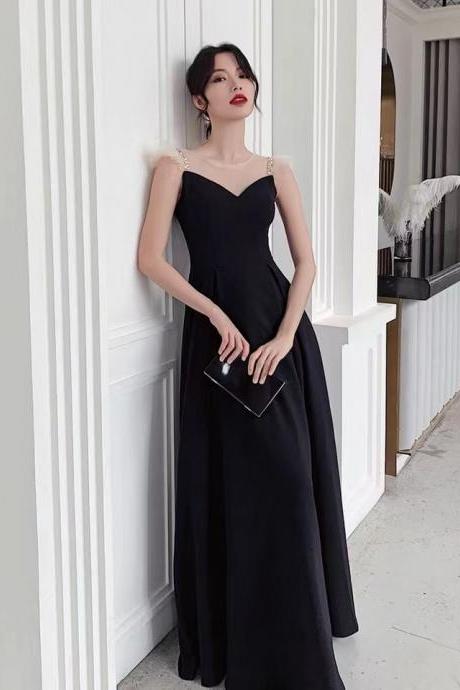 Black litte birthday dress,elegant party dress ,custom made