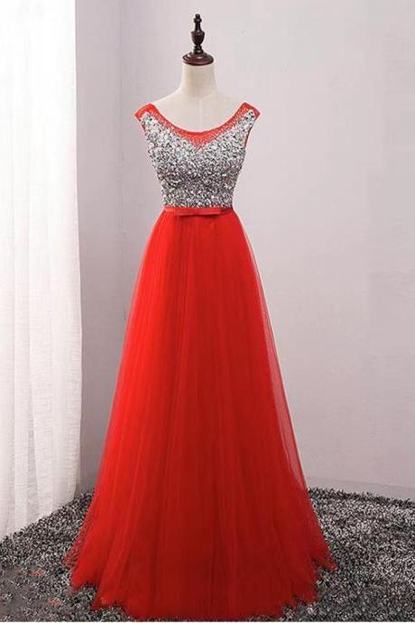 , Sleeveless, Deep V Prom Dress, Red Luxury Dress, Formal Dress,custom Made