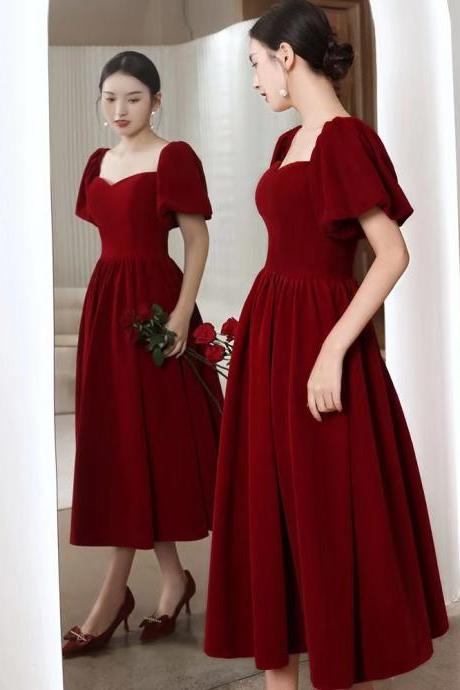 Red evening dress, sweet prom dress,elegant party dress,off shoulder graduation dress,custom made