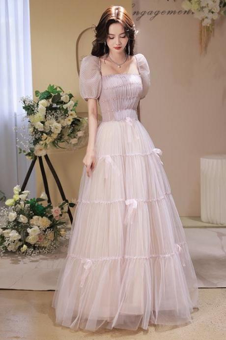 Off Shoulder Bridal Dress,pink Party Dress,princess Prom Drsss,custom Made