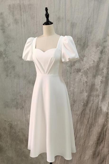 Off Shoulder Prom Dress,cute Homecoming Dress,white Dress,custom Made