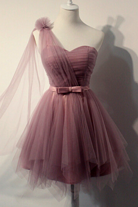 Charming Homecoming Dress, Tulle Homecoming Dress, Pleat Homecoming Dress, Cute Homecoming Dress