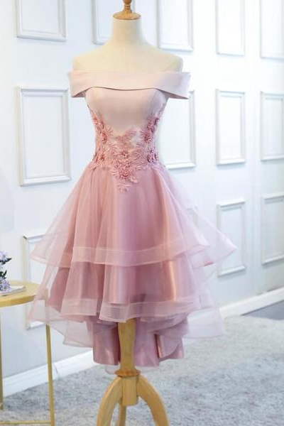 Charming Tulle And Satin Lace-up Formal Dresses, Lovely Formal Dress