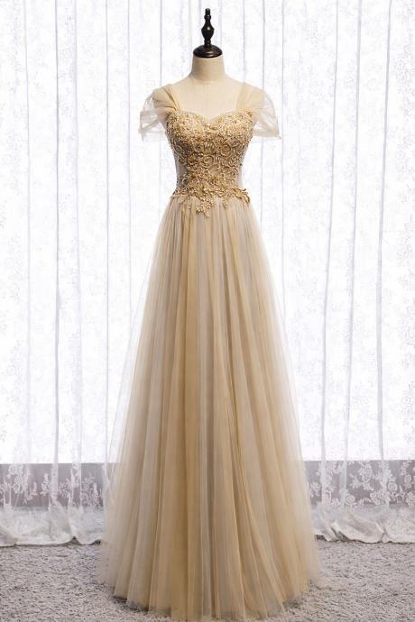 white and gold tulle dress Juliet JT976L Prom Dress - Blush main image 1