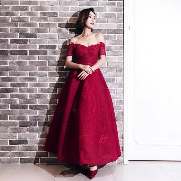 Black Evening Dress, Long Socialite Prom Dress, Spaghetti Strap