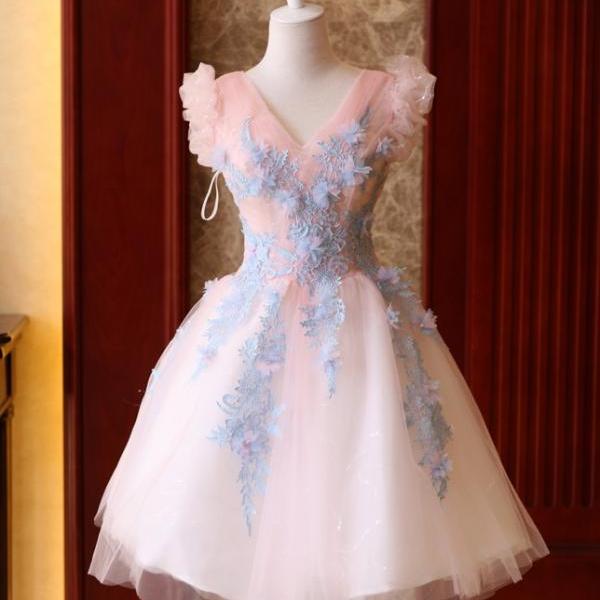 Pink Sequins Party Dress Unique Homecming Dress c3139 main image 1