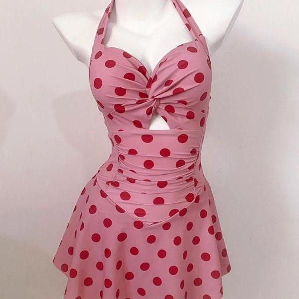 RちゃんRiu Peach polka dots swimwear ビキニ RちゃんRiu Peach polka dots swimwear ビキニ Amazon.com