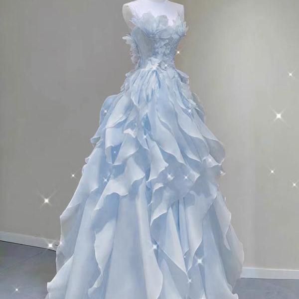 A Line V Neck Long Prom Dresses with High Slit Satin Formal Graduation Dresses with Pockets