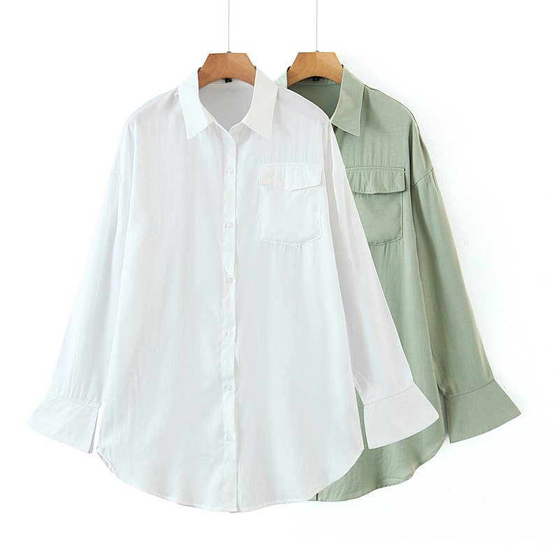 Loose-fitting Large Medium Length Shirt on Luulla
