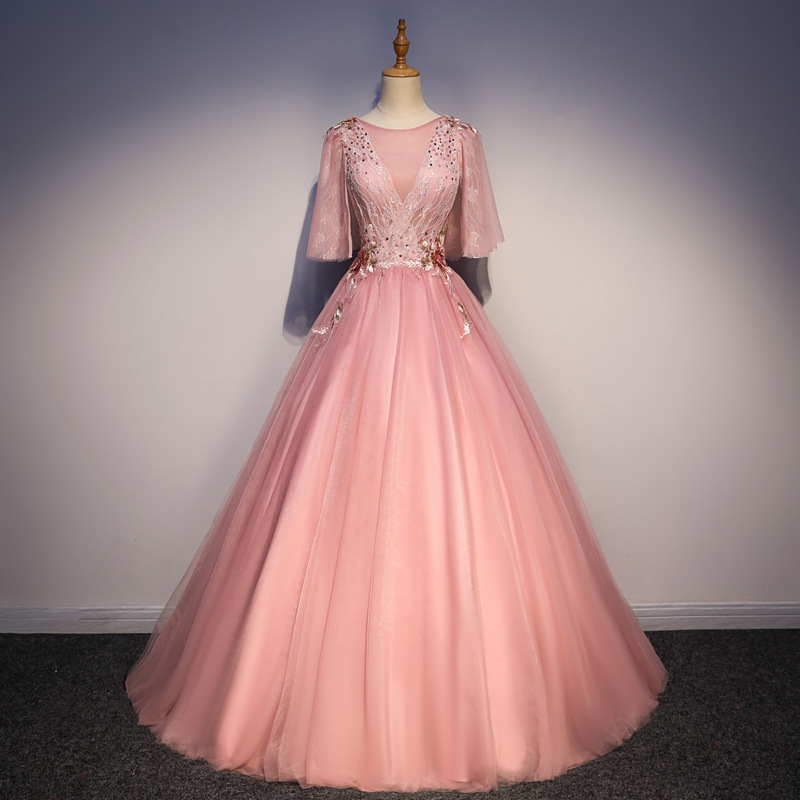 Off Shoulder Prom Dress,pink Party Dress,formal Ball Gown Prom Dress