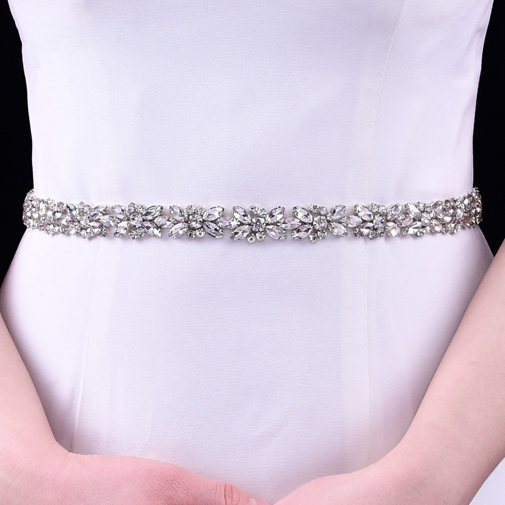 Handmade Beaded Luxury Rhinestone, Silk Ribbon Bride Waist Seal ...