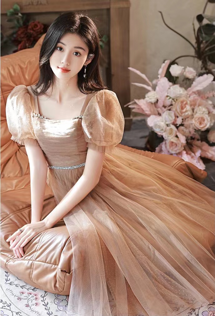 Classy Evening Dress, Cute Bridesmaid Dress, Dress,sweet