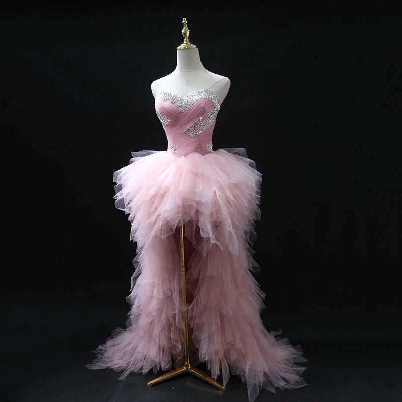 Light Pink Tube Ball Gown